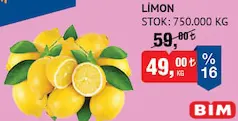 LİMON KG fiyat ve kampanya bilgisi